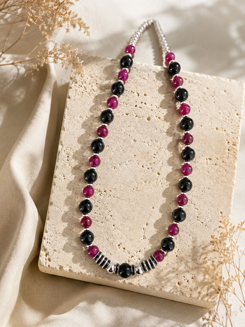 Collier femme vert ou noir ou orange