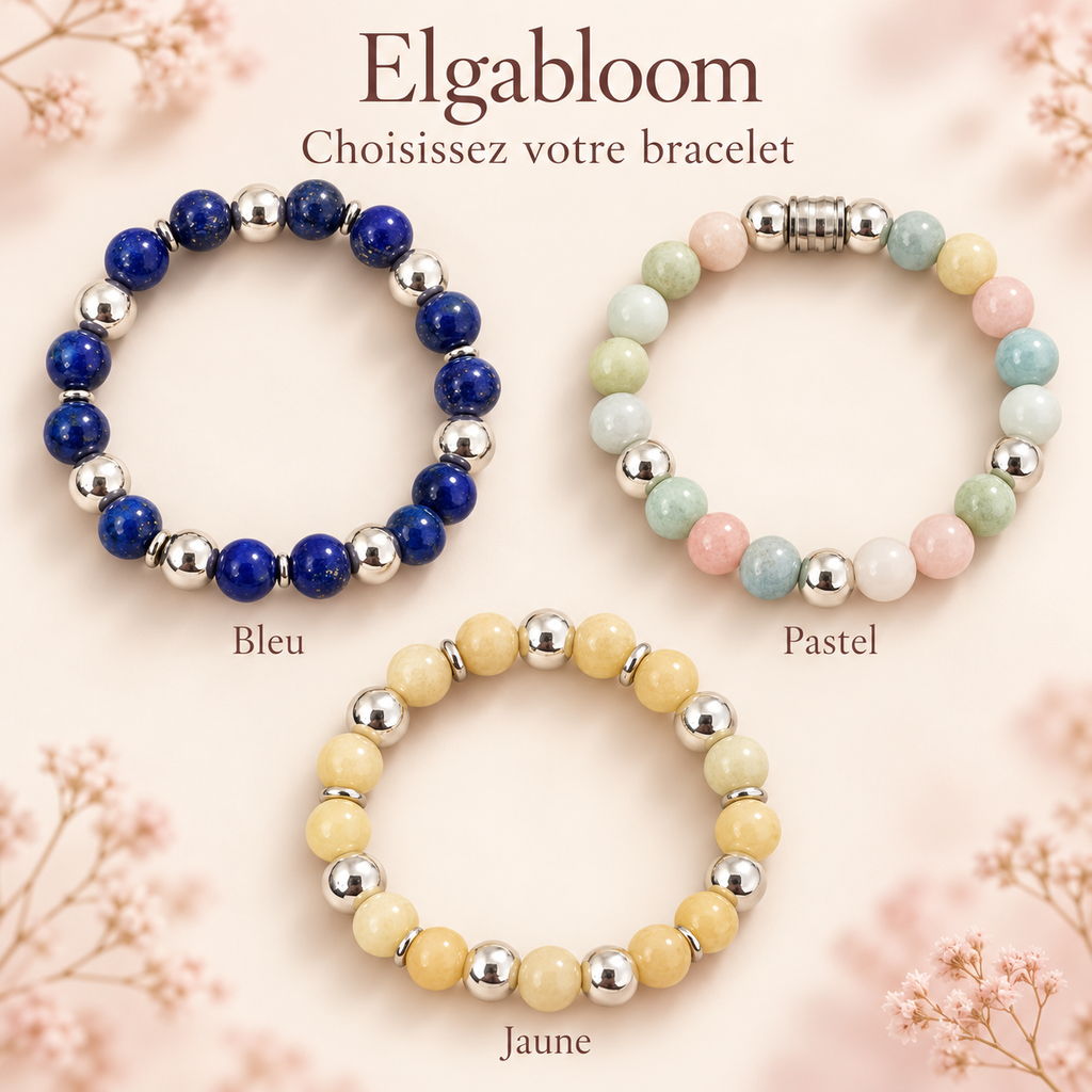 Bracelet pierres naturelles - au choix