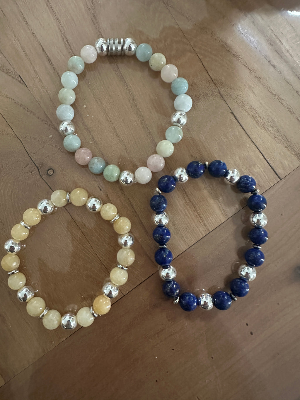 Bracelets pierres naturelles - 3 modèles au choix