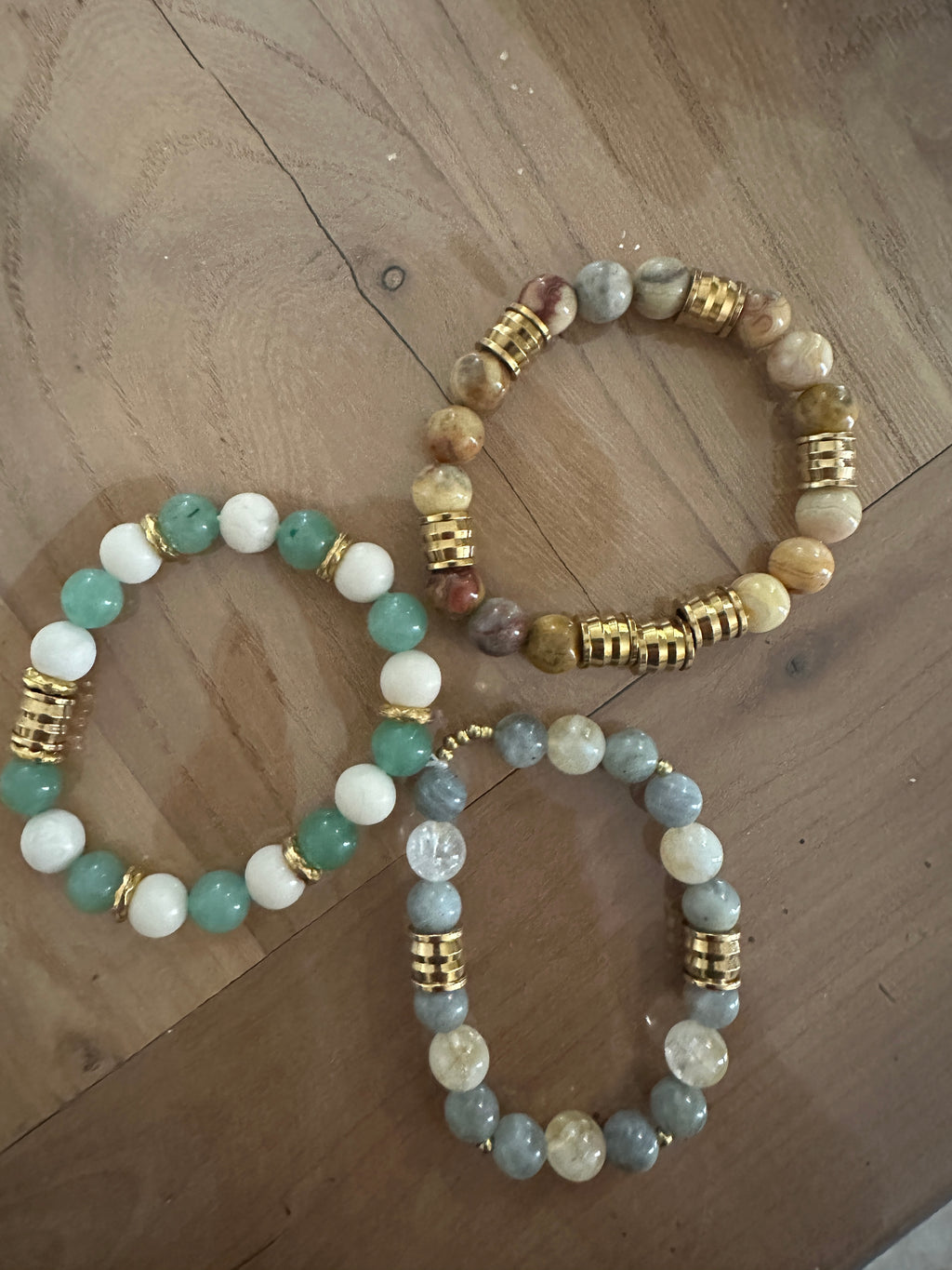 Bracelets pierres naturelles - 3 au choix