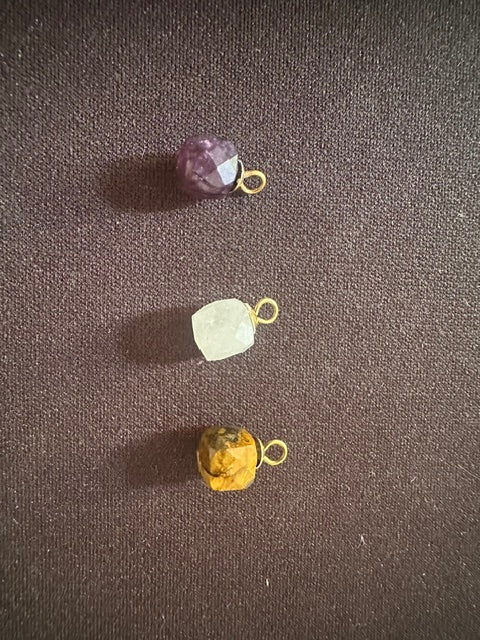 boucle d'oreille pierre naturelle