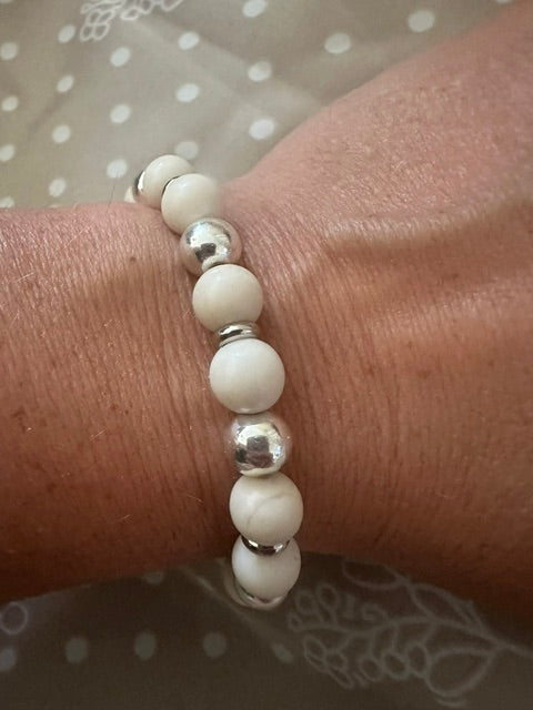 Bracelet élastique Améthyste ou Labradorite ou aventurine verte ou agate rivière