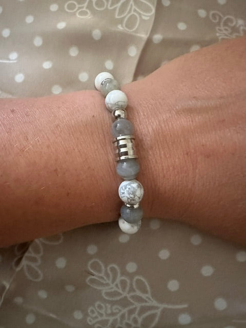 Bracelet élastique Améthyste ou Labradorite ou aventurine verte ou agate rivière