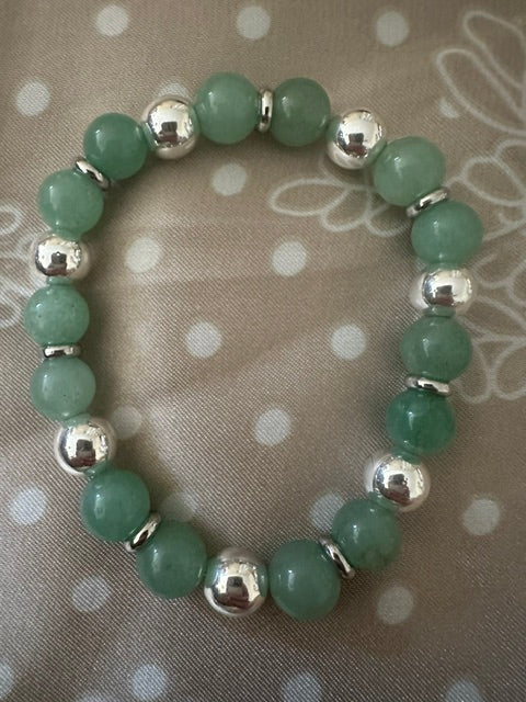 Bracelet élastique Améthyste ou Labradorite ou aventurine verte ou agate rivière