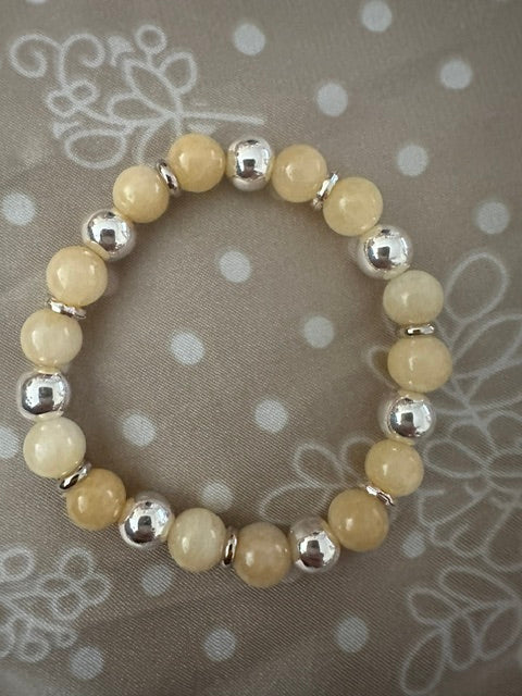 Bracelet véritable pierre de haute qualité Lapis lazuli ou calcite ou béryls