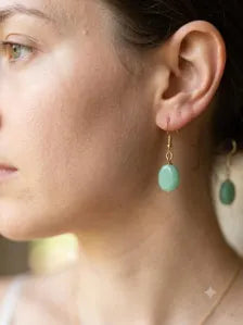 Boucles d'oreille pendante turquoise