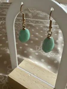 Boucles d'oreille pendante turquoise